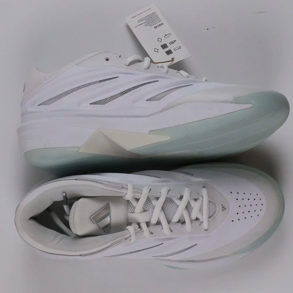 Adidas Basketball Shoes Crazy Energy White Silver 7 Mens 8 Womens NWT 130 MSRP